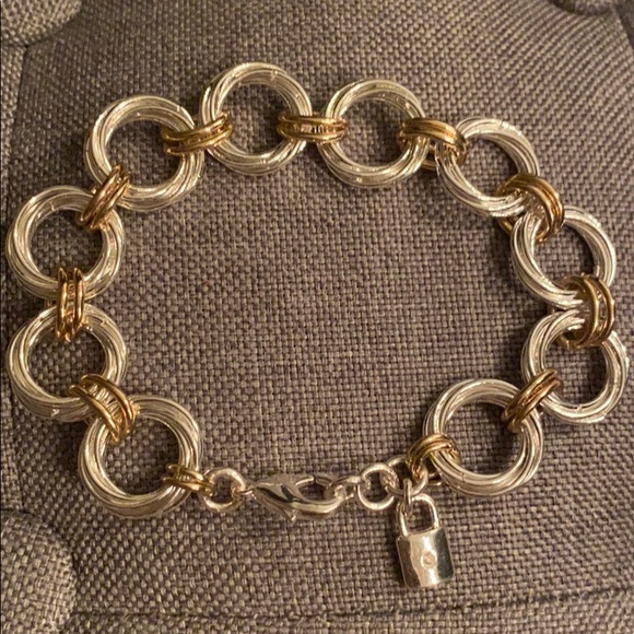 Gloria Vanderbilt Bracelet gold with silver - Picture 1 of 3